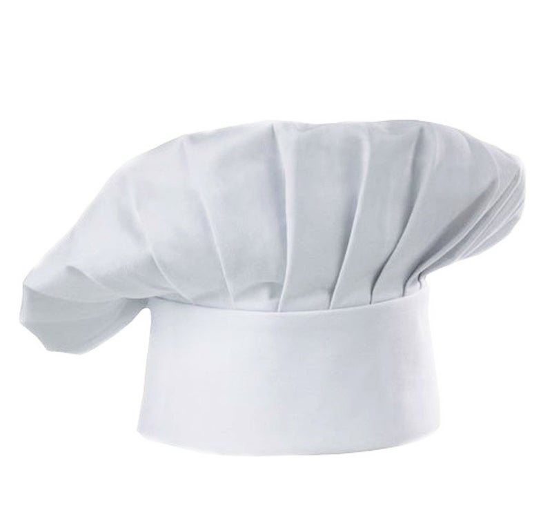Hyzrz Chef Hat Adult Adjustable Elastic Baker Kitchen Cooking Chef Cap (White) - Image 2